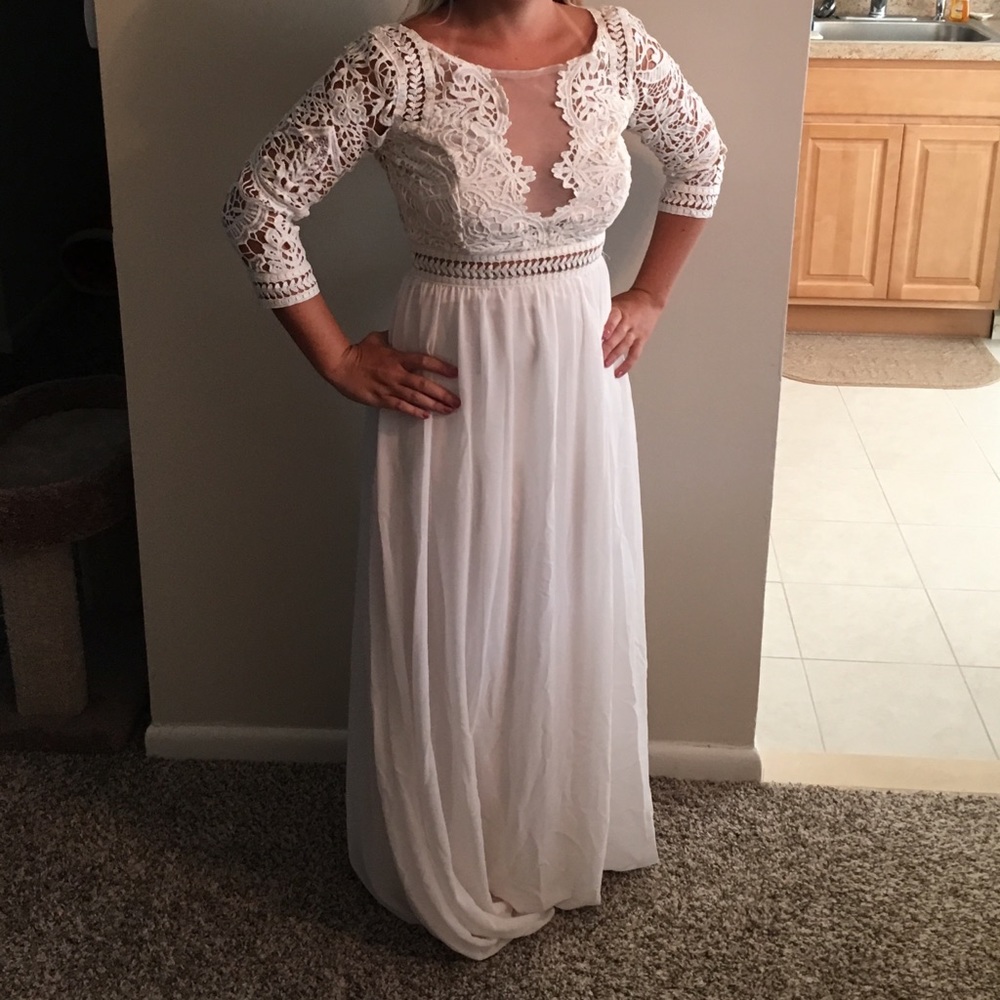 Crochet lace dress
